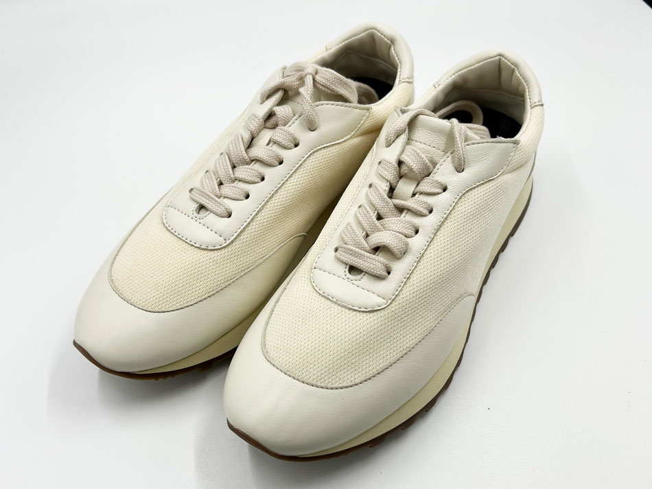 THE ROW ザロウ レディース スニーカー シューズ 靴 OWEN RUNNER 市乳 白いこと 赤銅色 メッシュ ナッパ 大きさ：37 F1284-W20N60-MLKW 未当て嵌める品 【中古】