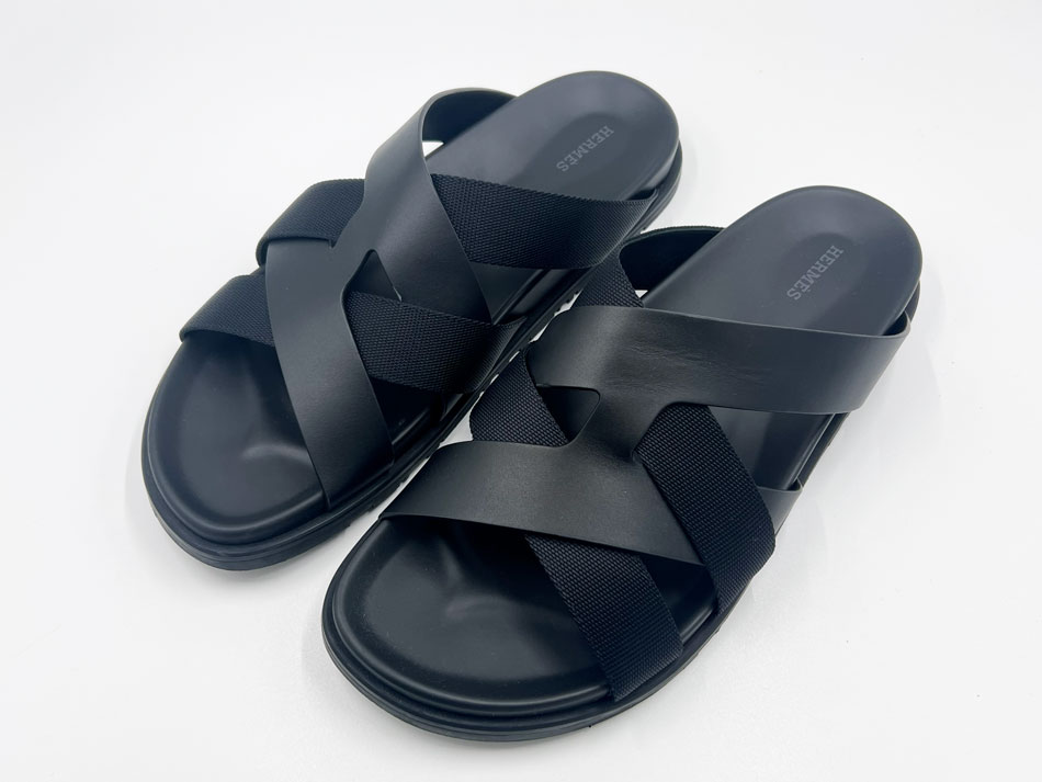 楽天市場】HERMES エルメス サンダル イズミール メンズ44 ホワイト