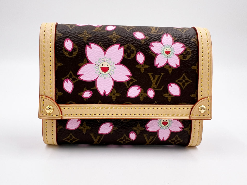 LOUIS VUITTON ルイヴィトン モノグラム チェリー LVｘTM 村上隆 ポルトフォイユ・ヴィクトリーヌ 3つ折り財布 M13427 新品同様【中古】