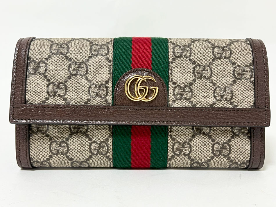 GUCCI GGコンチネンタル スプリーム 二つ折り ウォレット 長財布 楽天市場】GUCCI(グッチ) GGスプリーム コンチネンタル