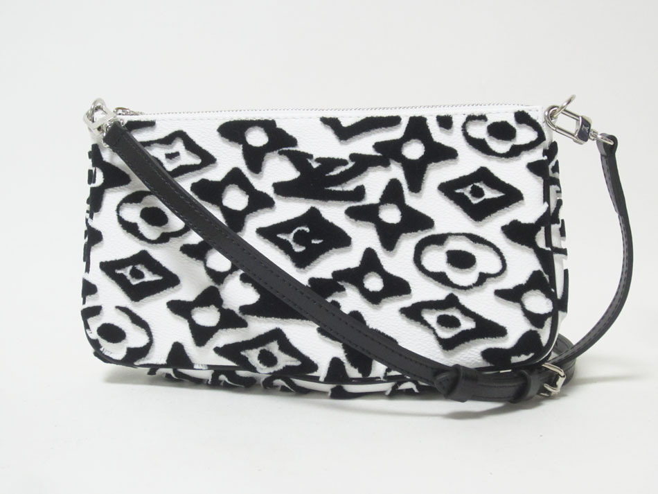 LOUIS VUITTON ルイヴィトン LV×UF ポシェット・アクセソワール 合財袋 ウルス・フィッシャー 白いこと 黒いこと M45565 新品【中古】