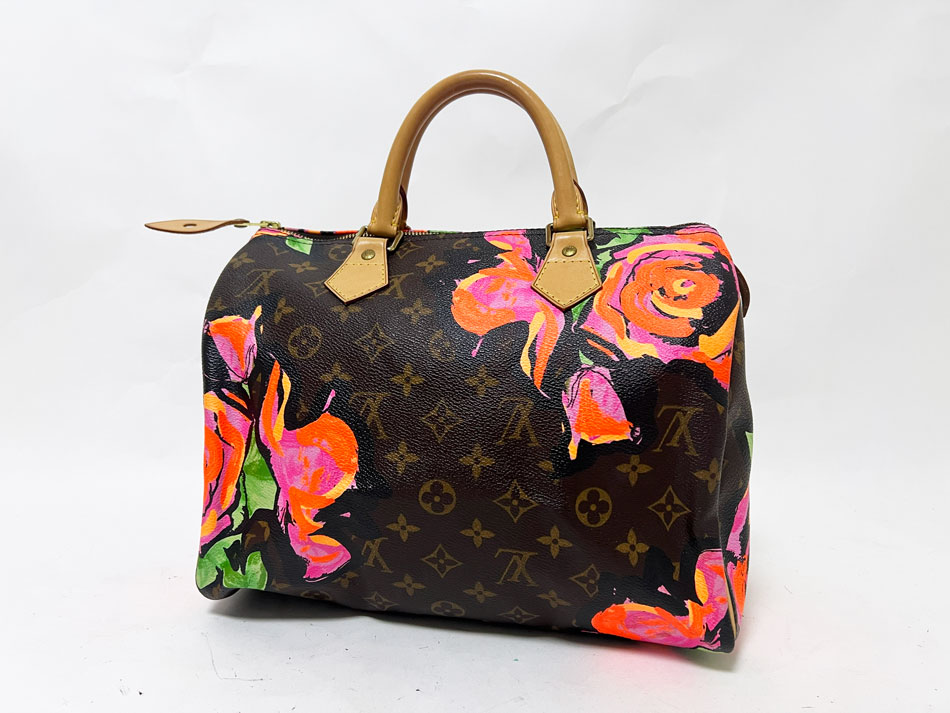 LOUIS VUITTON ルイウ゛ィトン モノグラム ローズ スピーディ ボストンバッグ ハンドバッグ M48610 美品【中古】