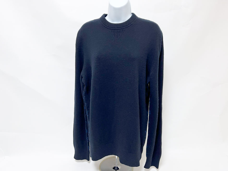 ルイヴィトン ハーフアンドハーフ モノグラム カシミヤ ニット セーター 即完売 ルイ・ヴィトン LOUIS VUITTON ハーフアンドハーフモノグラム