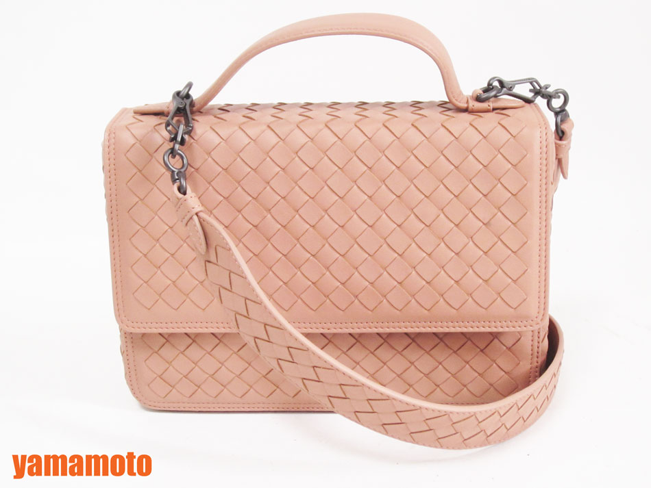 BOTTEGA VENETA ボッテガヴェネタ イントレチャート ナッパ アカデミアバッグ ハンドバッグ 2WAYバッグ 未使用品【中古】｜ブランドショップ山本