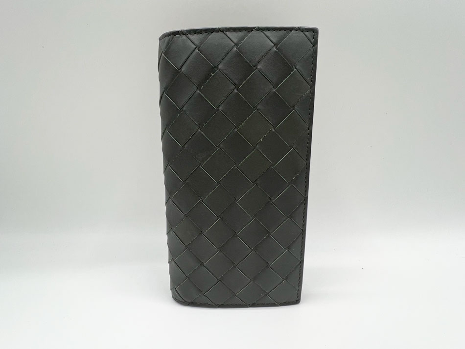m*o様 ボッテガヴェネタ長財布 チャコールグレー オーストリッチ