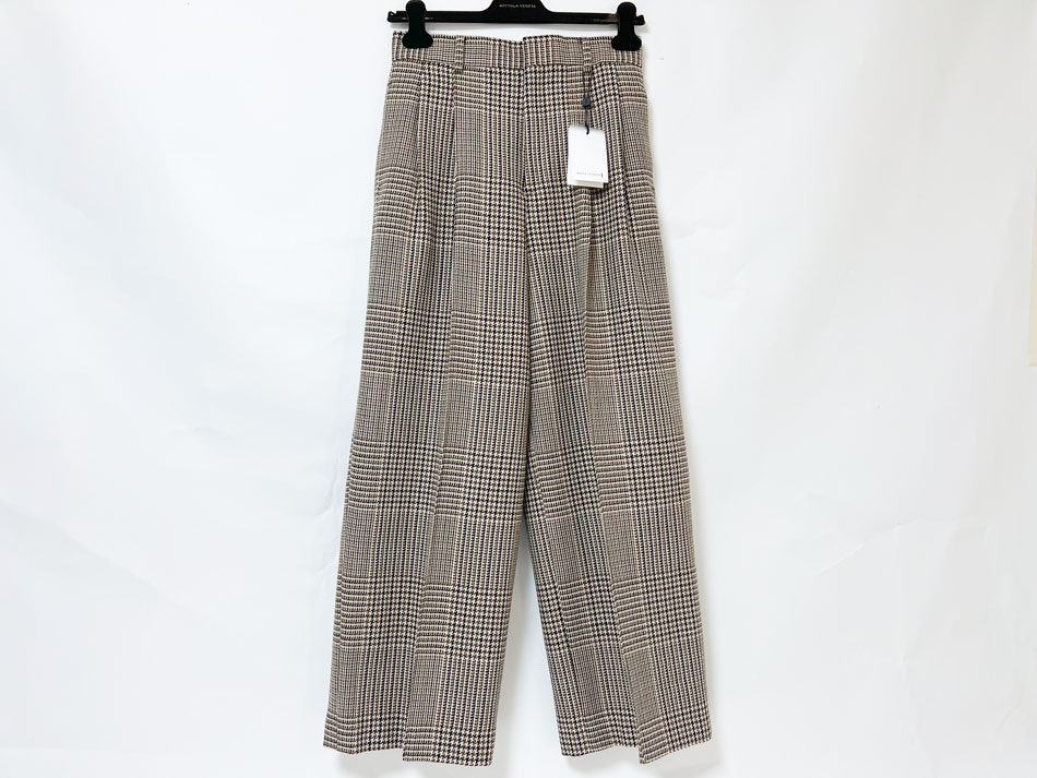 マッキントッシュ MACKINTOSH レディース パンツ POLMOOD ポルモード DP02/BR GLEN CHECK タグ サイズ：8 タグ付き L242HI1017PTDP 超美品