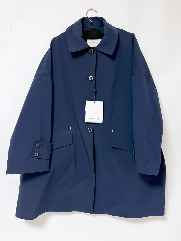 マッキントッシュ MACKINTOSH HUMBIE バンビー レディース ステンカラーコート ネイビー ポリエステル AGN05 NAVY サイズ：6 L221MO1101BGAGN 美品【中古】 34,450円