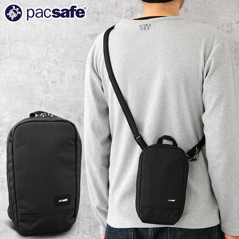 PACSAFE パックセーフ #11060(12970385) RFIDセーフ テッククロスボディ鞄 カバン バッグ メンズ レディース 男性 女性 ワンショルダー 斜め掛け 盗難防止機能 海外旅行 アウトドア｜ミリタリー百貨シービーズ