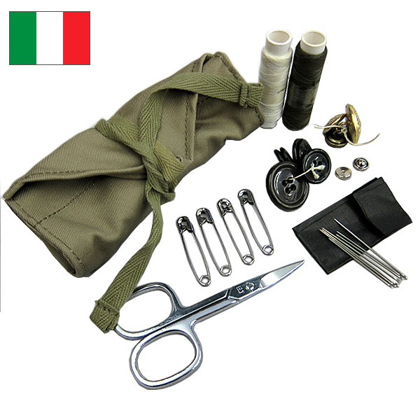 1点ならメール便可 イタリア軍 限定品 ソーイングセット デッドストック軍放出品 小物 裁縫 ボタン アンティーク 携帯用 良質 糸 針