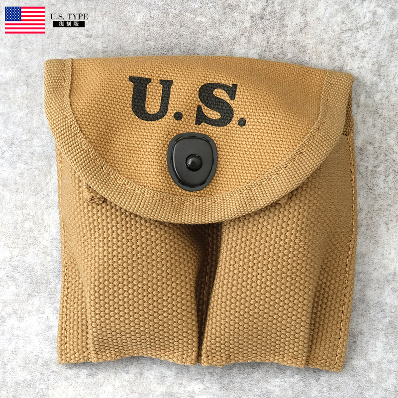第二次大戦中　実物　U.S. 1944年製 3ポケットポーチ wip18062006_06.jpg