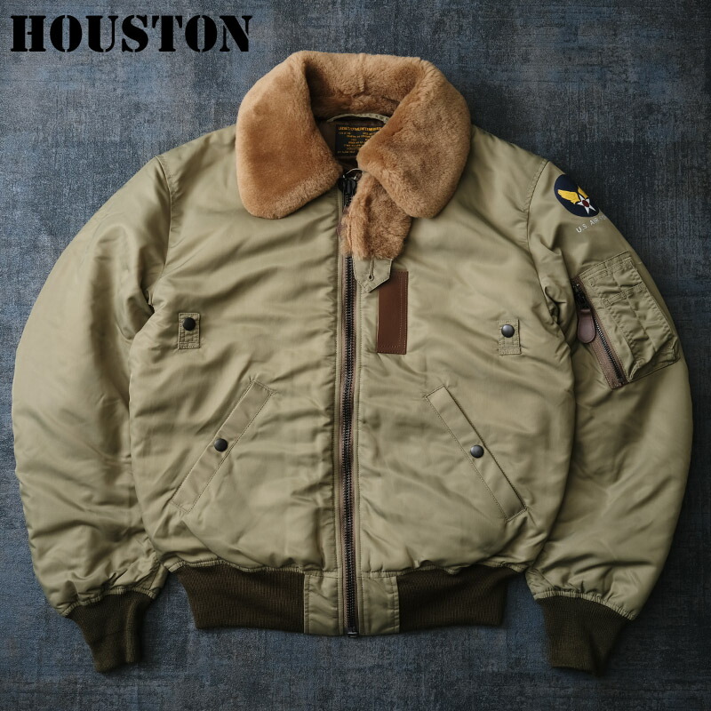 美品 ヒューストン フライトジャケット B-15A リアルムートン 復刻モデル HOUSTON ヒューストン B-15D MOD フライトジャケットのレビュー