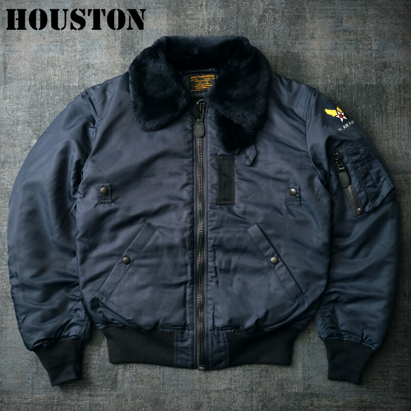 楽天市場】20%OFF！ HOUSTON ヒューストン #5003 B-15D フライトジャケット メンズ B15D アウター ブルゾン :  ミリタリー百貨シービーズ