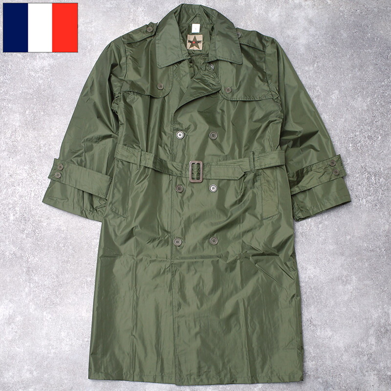 楽天市場】フランス軍 オフィサー トレンチコート カーキ デッド