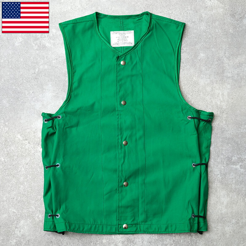 新品未使用　quadro クアドロ　ヴィンテージ　ミリタリーベスト Ｍ 楽天市場】DEADSTOCK 80's US Navy Ground Crewman's Vest S/M