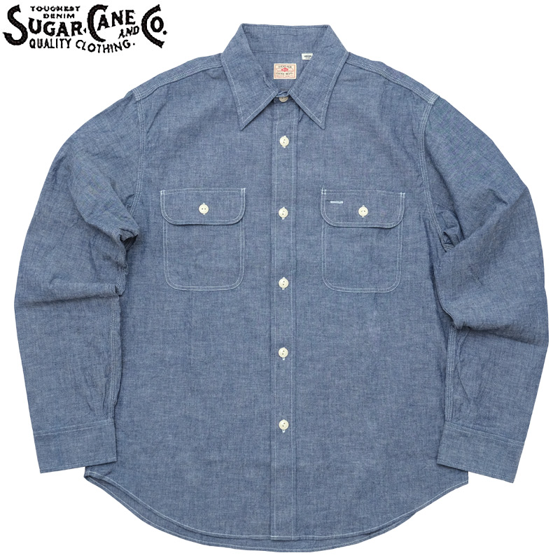 楽天市場】SUGARCANE シュガーケーン #SC27850 長袖 ブルー