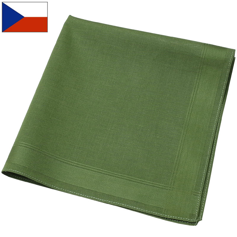 楽天市場】メール便可 チェコ軍 ハンカチ 40×40cm オリーブ デッド