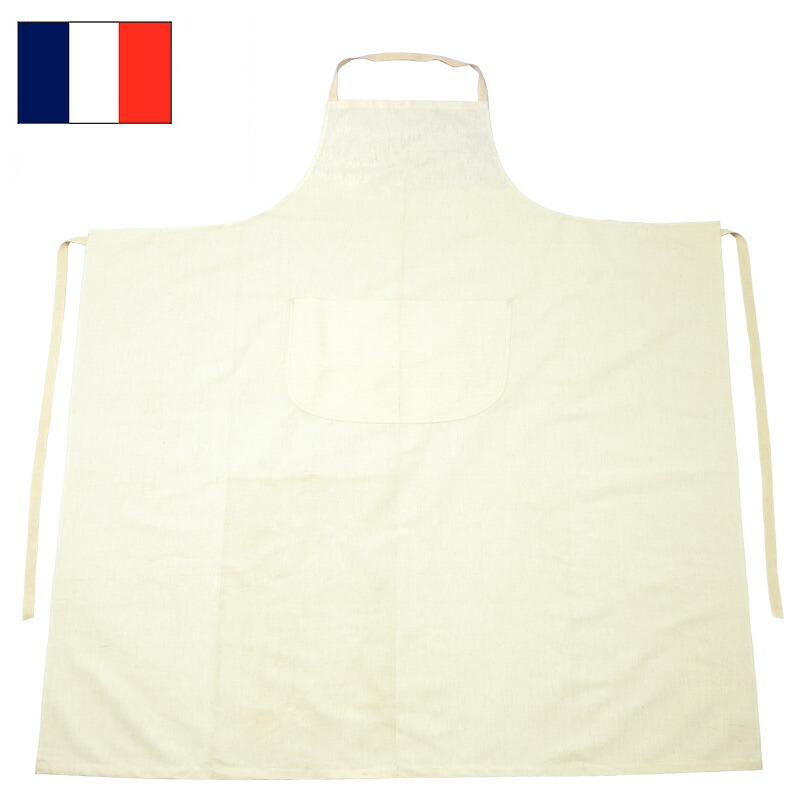 フランス軍 HM メディカルスモック リネンコットン オフホワイト