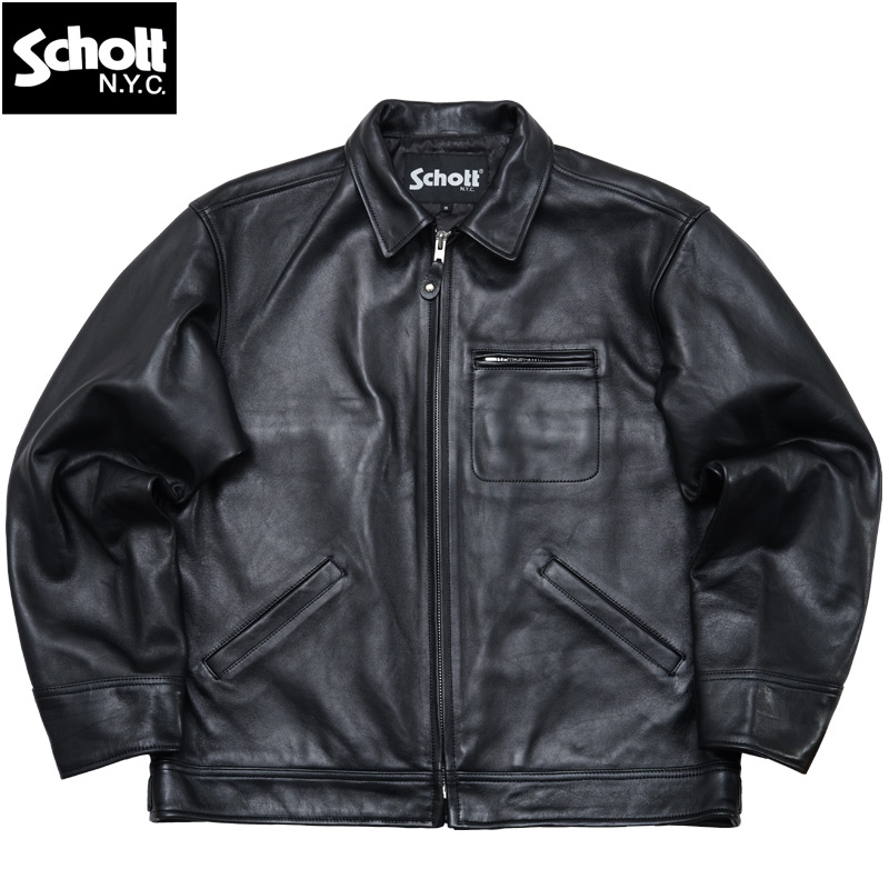 世界有名な Schott ショット #7822950014 3121034 レザートラッカー