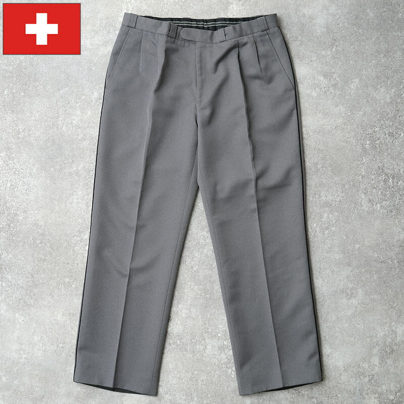 70's デッドストック スイス軍 サイドラインウールパンツ 250929111.jpg