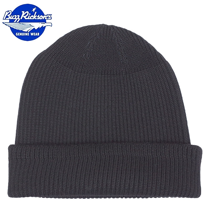 楽天市場】Buzz Rickson's ブラックニットキャップBLACK A-4 KNIT CAP