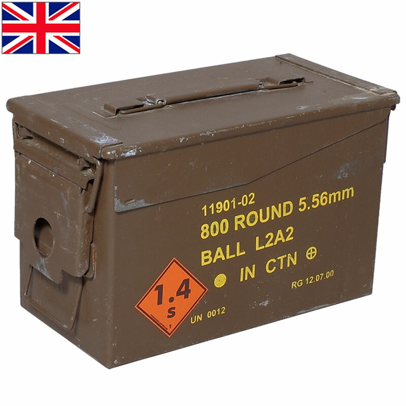 ミリタリーボックス　イギリス軍　アンモ缶　道具箱 楽天市場】ドイツ軍 A20 アルミボックス ZARGES オリーブ 80×60