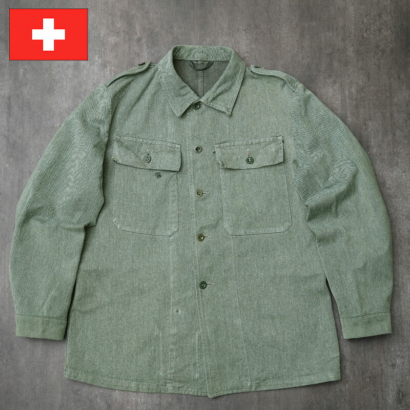 楽天市場】スイス軍 ウールジャケット グレー 後期型 USED