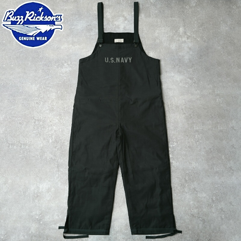 BUZZ RICKSON'S バズリクソンズ #BR42588 デッキトラウザース レーヨンコットンバージョン『NAVY DEPARTMENT』 メンズ 男性 パンツ ズボン ボトムス オーバーオール デッキパンツ アメリカ 海軍 U.S.NAVY ツナギ サロペット 秋 冬