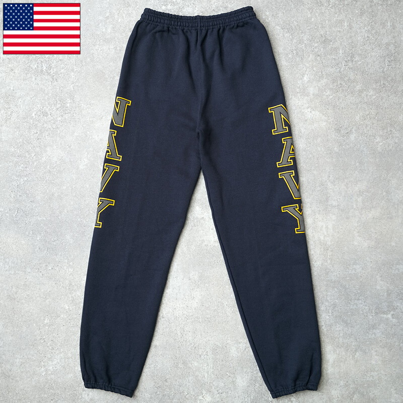 米軍 U.S.NAVY スウェットパンツ ネイビー SOFFE デッドストック PP472NN アメリカ軍 米海軍 フィジカル フィットネス スポーツウェア トレーニング ランニング ズボン ソフィー 裏起毛 保温 カジュアル 男性 メンズ 実物ミリタリー 軍モノ 軍物 未使用品