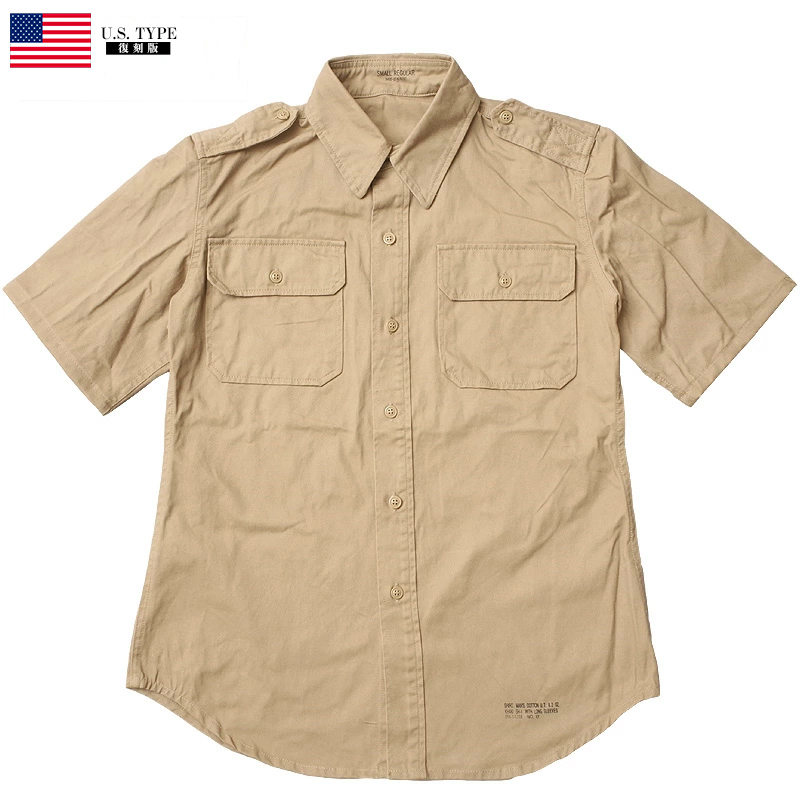 楽天市場】10%OFF！□米軍タイプ コットンチノシャツ 半袖 ミリタリー