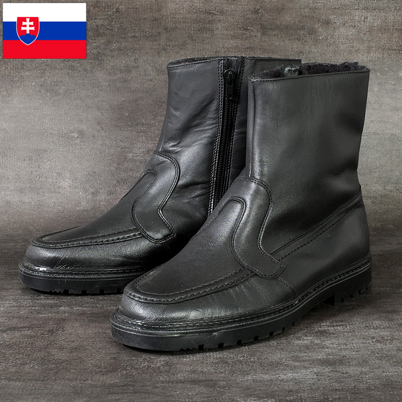 楽天市場】チェコ軍 レザー アンクルブーツ 裏ボア ブラック デッド