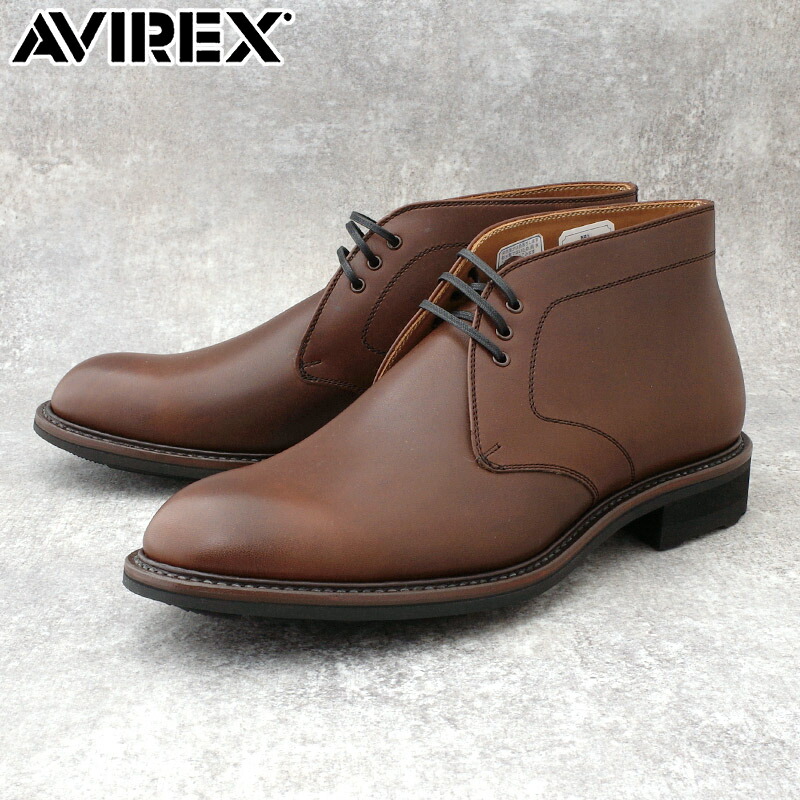 AVIREX アビレックス &times;REGALCORPORATION リーガルコーポレーション #7835290202 スリーアイチャッカブーツ ワークブーツ 3EYE CHUKKA BOOT MFGダークブラウン 本革牛革コラボ商品 カジュアル メンズ ミリタリー 靴｜ミリタリー百貨シービーズ 30,030円