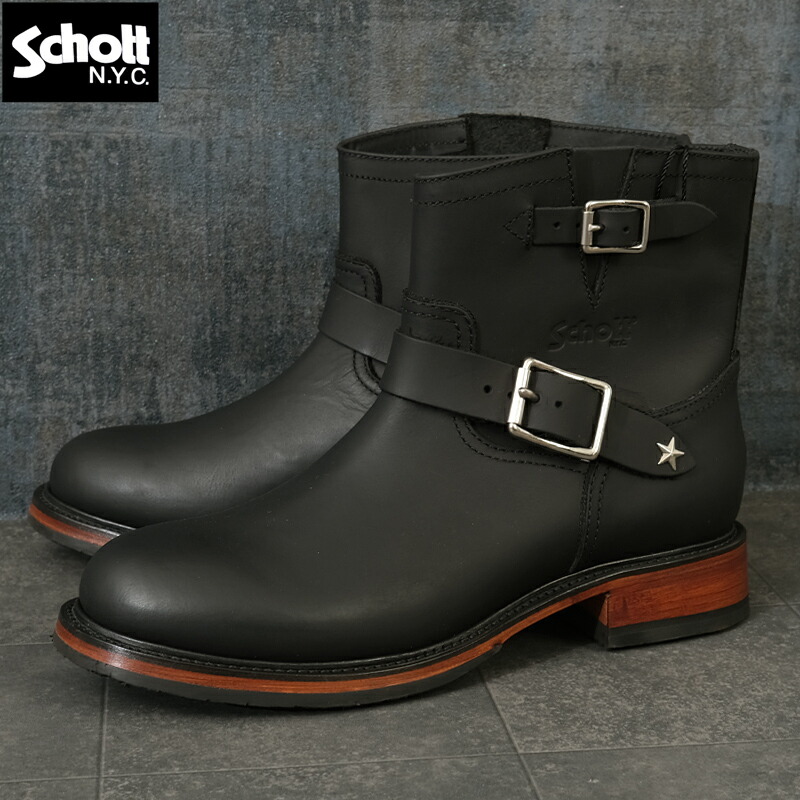 楽天市場】Schott ショット エンジニアブーツ ショート丈 ワン