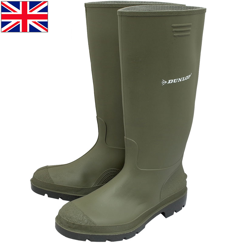 楽天市場】イギリス軍 ラバーブーツ オリーブ DUNLOP デッドストック