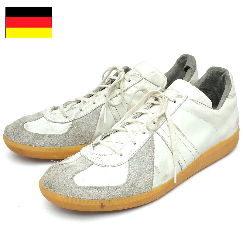 ドイツの靴 楽天市場】ドイツ軍 トレーニングシューズ ホワイト デッド