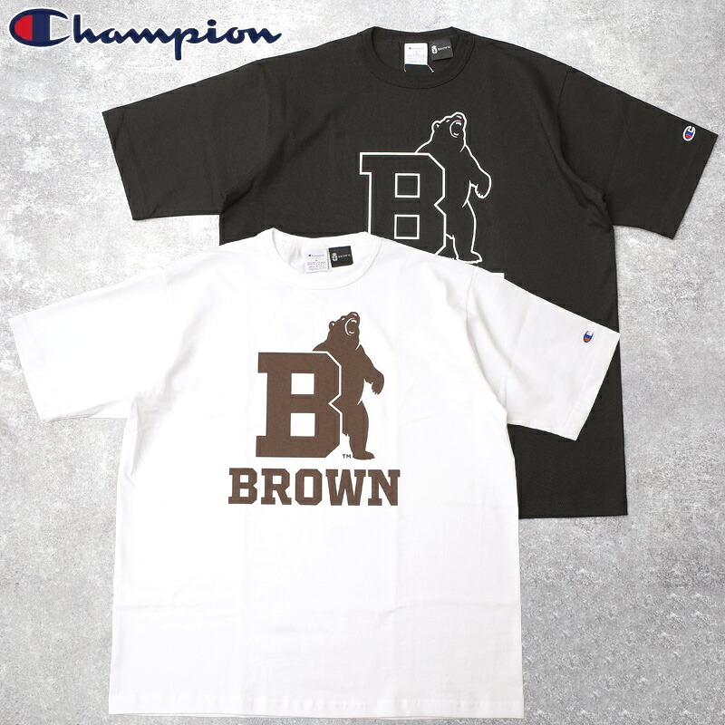 Champion チャンピオン #C5-D305 T1011 半袖 プリントTシャツ『Brown University』 ショートスリーブ ティーシャツ カットソー メンズ レディース 男性 女性 ユニセックス トップス インナー カジュアル アメカジ ミリタリー 春 夏 秋 アメリカ製 ティーテンイレブン
