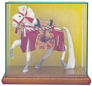 楽天市場】送料無料 平安豊久監製 穂洲作 ガラスケース入り馬飾り 8号