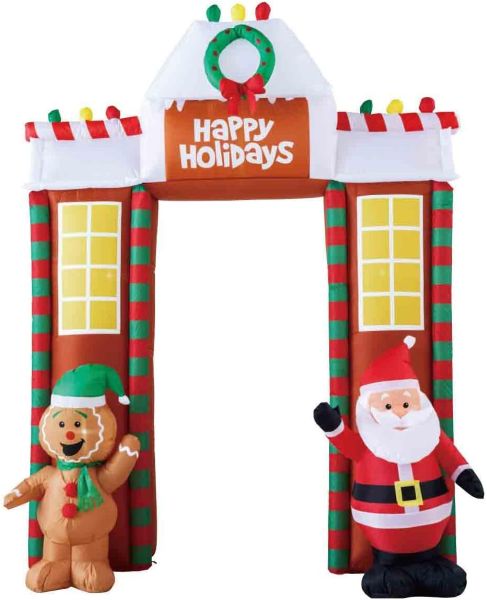 楽天市場】エアーディスプレイアーチ サンタ＆スノーマン【クリスマス