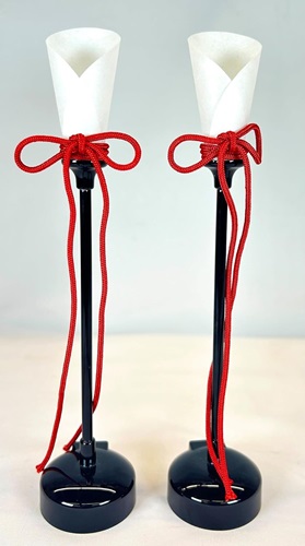 楽天市場】【油灯 燭台】雛道具（2本セット）ひな人形飾り 和小物