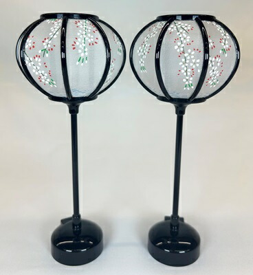 雛人形 雛道具 18号 菊灯 No.P コードレス（LED）CR2032 雪洞