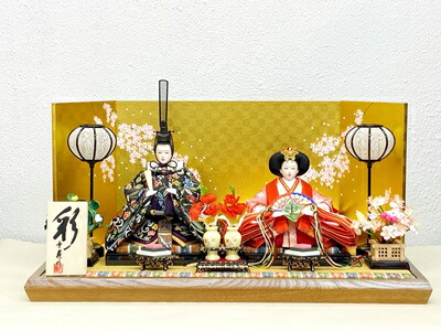 吉藤工房 雛人形 琴 収納飾り ブラウン 吉藤作13｜雛人形 お雛様 コンパクトでおしゃれ