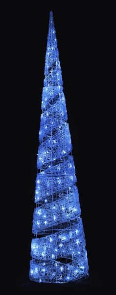 ＬＥＤスパイラルコーンツリー210ｃｍ(青碧）\u003cBR\u003e電飾 照度 高閣 LED点火装置 かざり付ける 出来事 寄り合い 塔 BIG大きさ 天然木