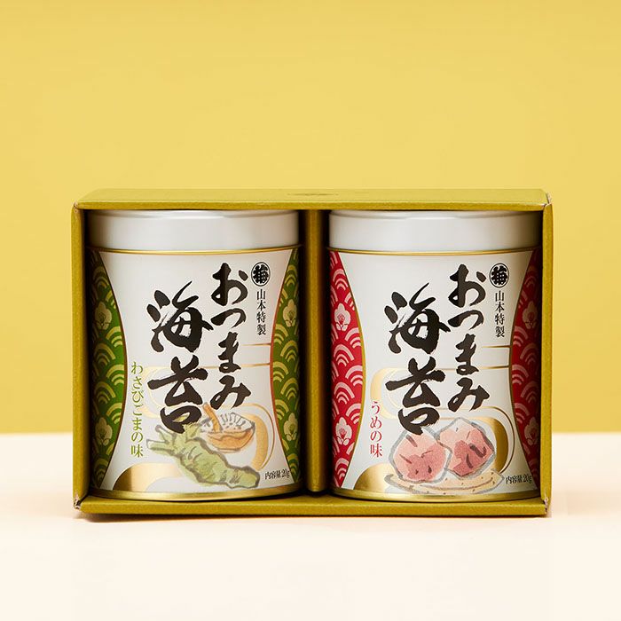 楽天市場】山本海苔店 東京プレミアム おつまみ海苔 2缶詰合せ