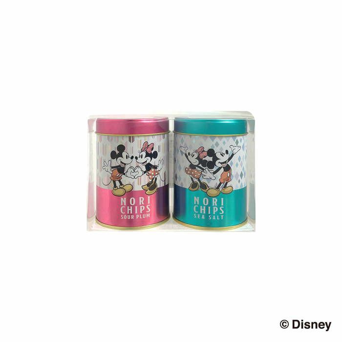 山本海苔店 26Sのりチップス（うめ味、シーソルト味） 2缶詰合せ ディズニー disneyおつまみ 海苔 ギフト プチギフト 老舗 高級 贈答 東京 土産 手土産 帰省 お返し 内祝い画像