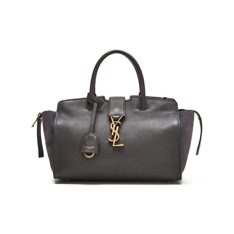 【美品】Yves Saint Laurent ハンドバッグ レザー スウェード