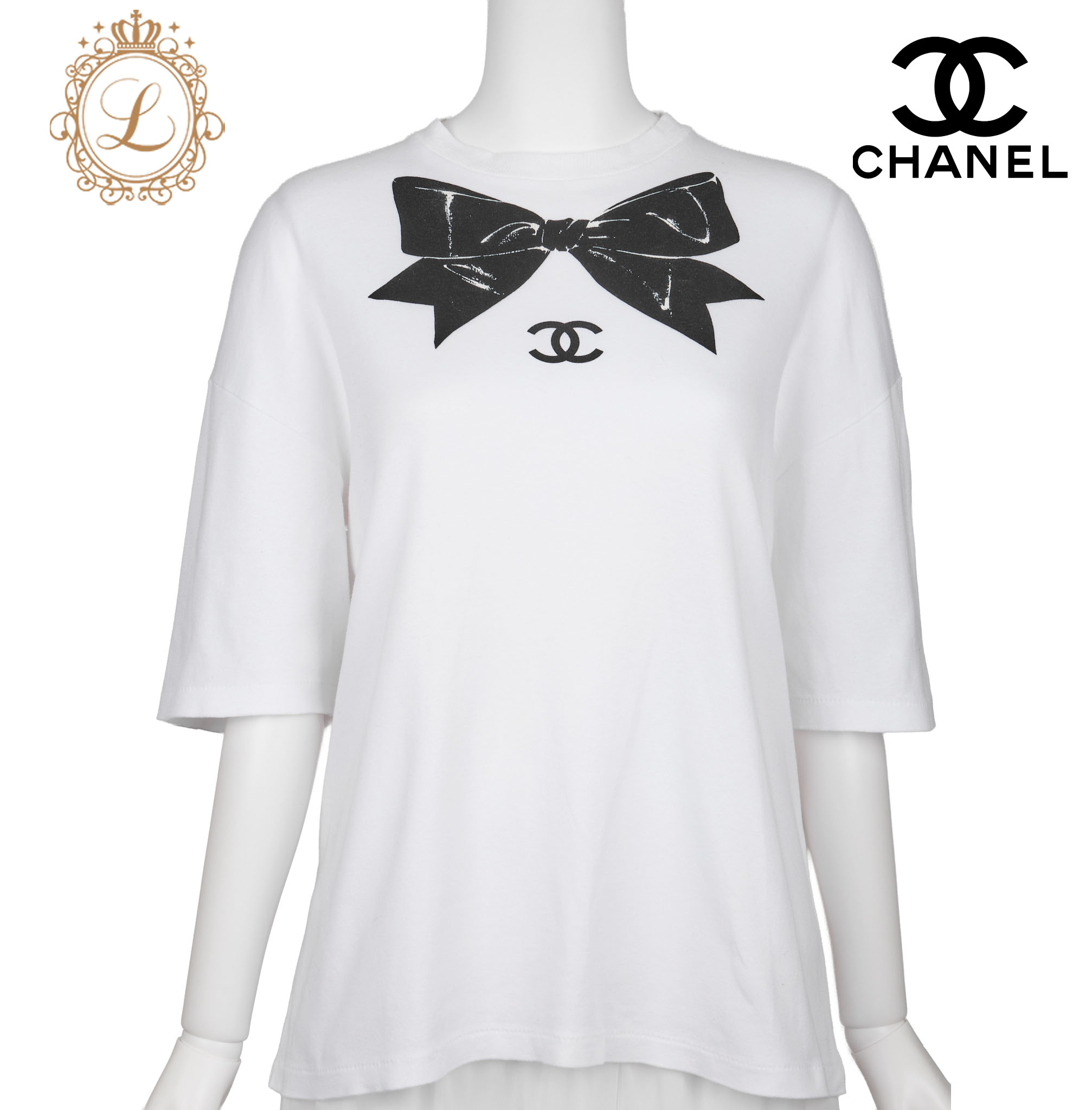 シャネル　正規品　ポロシャツ　ココマークボタン CHANEL シャネル ココマーク ロゴボタン ポロシャツ Tシャツ