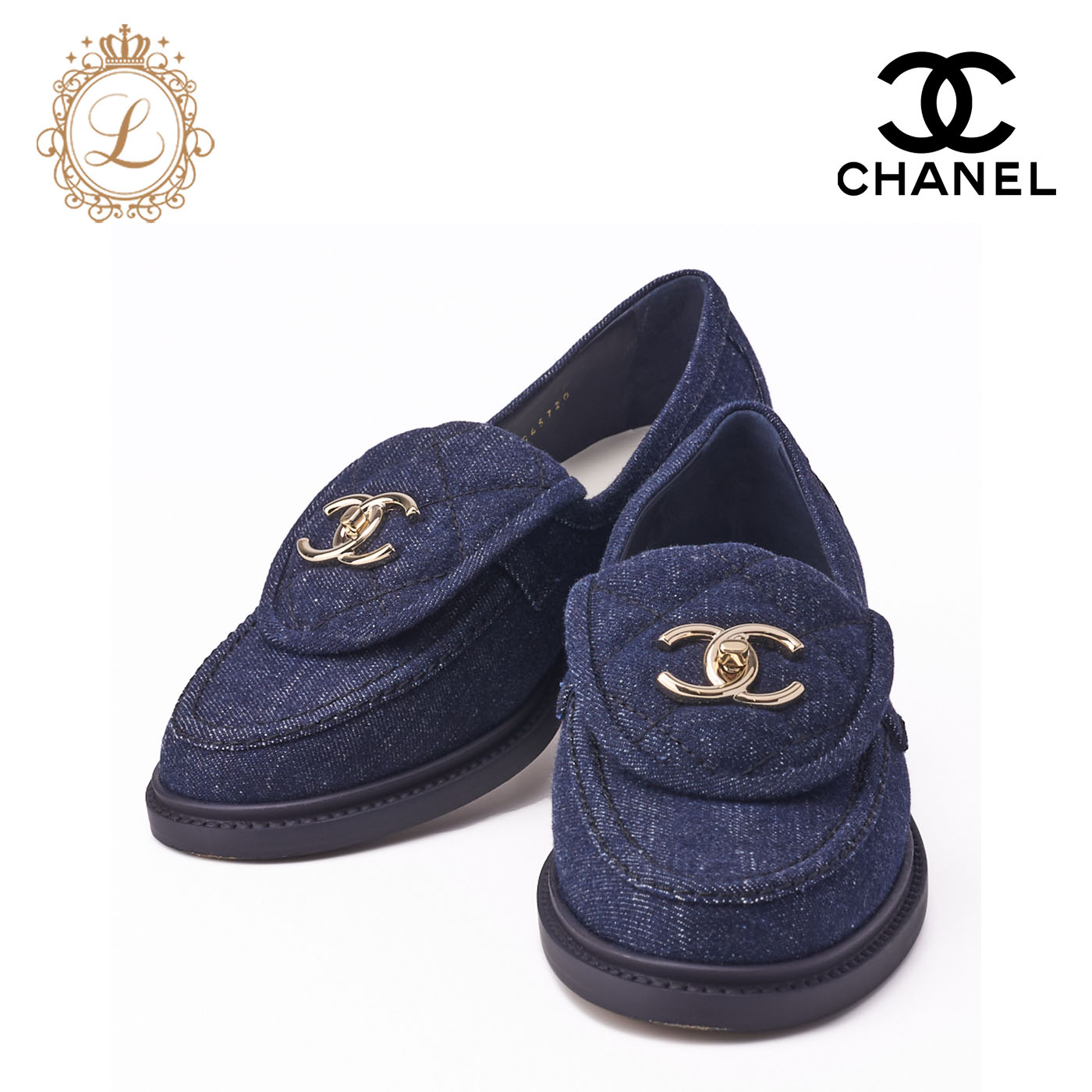 楽天市場】シャネル CHANEL ローファー 革靴 靴 シューズ