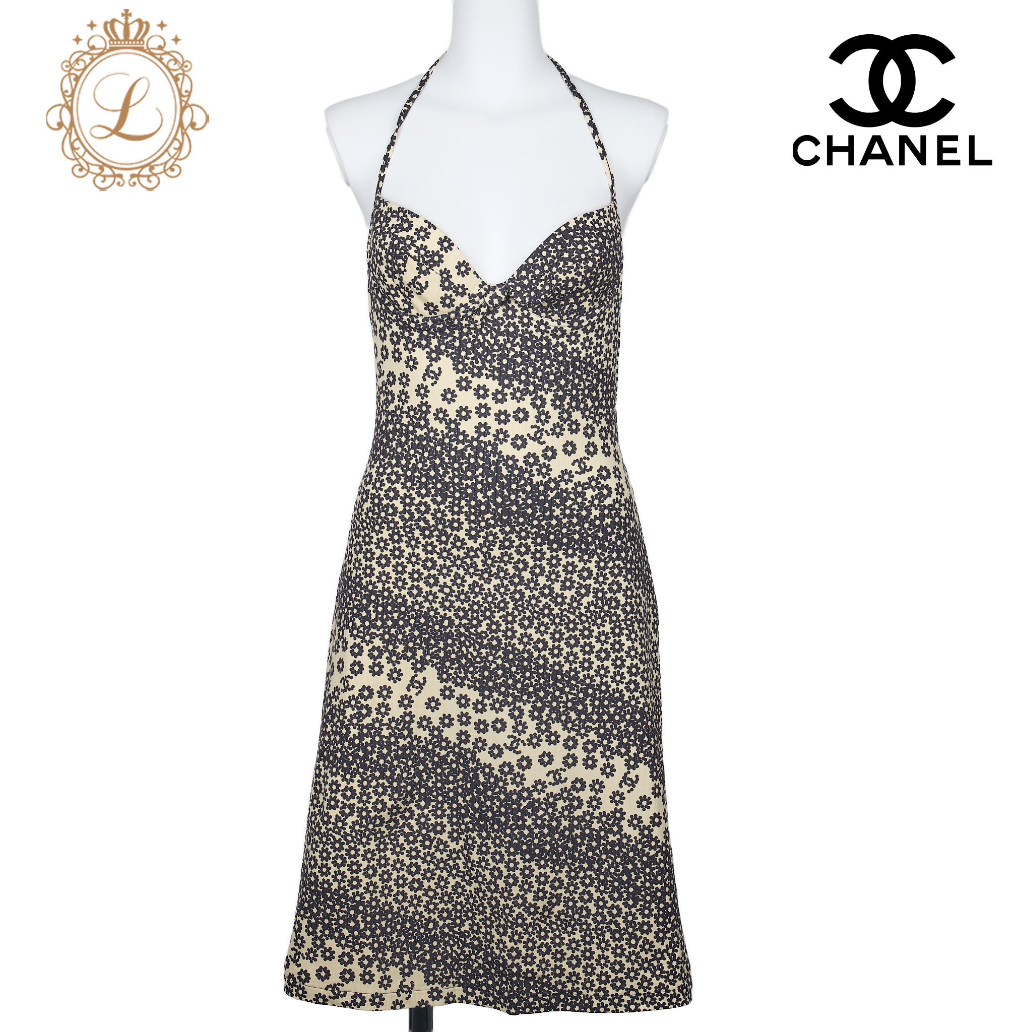 ◆CHANEL シャネル　 オールドシャネル　ノースリーブワンピース 40 ◇CHANEL シャネル オールドシャネル ノースリーブワンピース 40