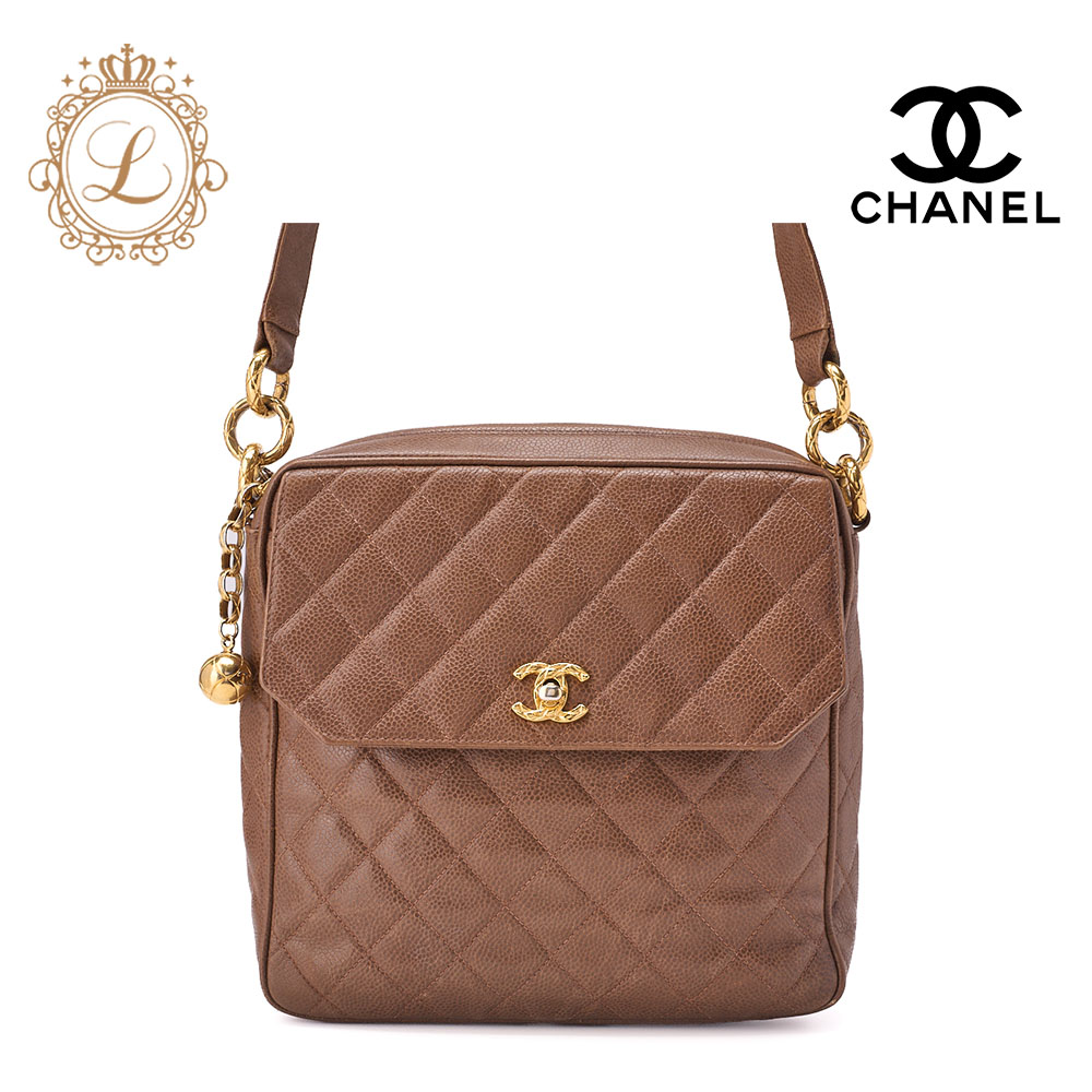 CHANEL シャネル バーガンディ レザー ショルダーバッグ バーガンディ CHANEL(シャネル) バッグ・カバン(レディース