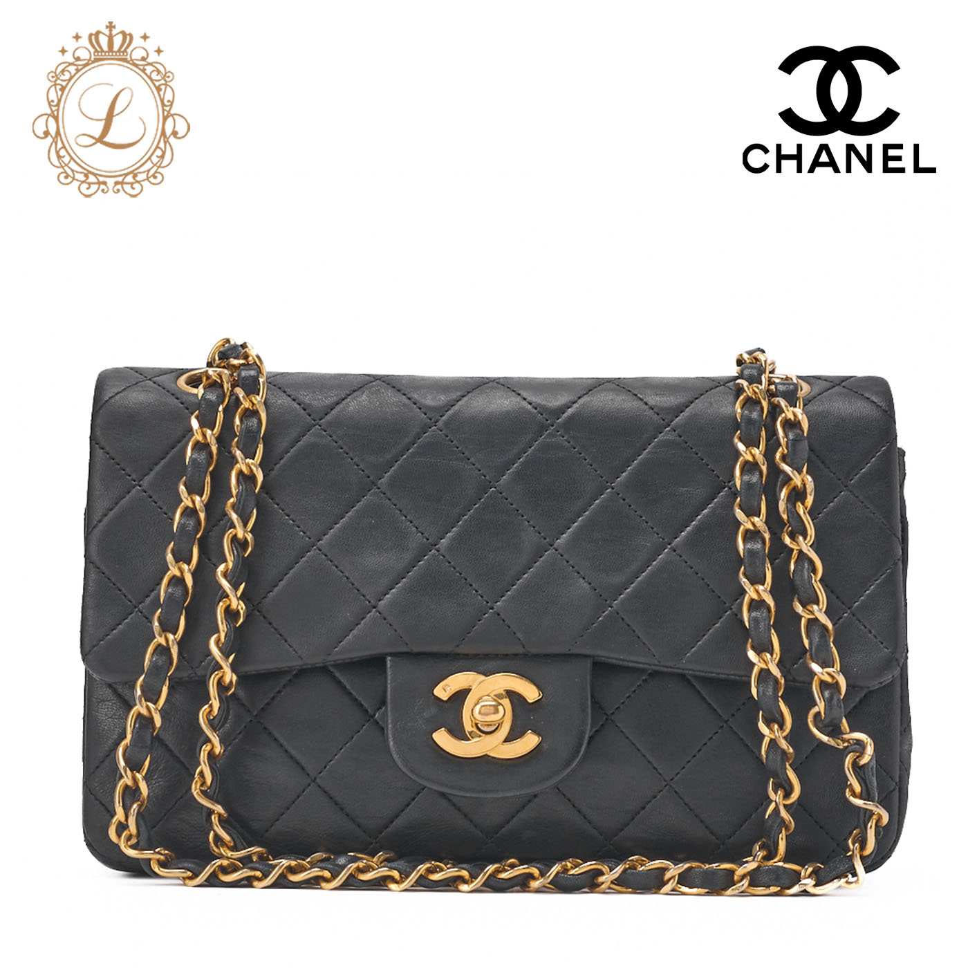 CHANEL★シャネル ダイアナマトラッセチェーンショルダーAランク CHANEL (シャネル) ダイアナ マトラッセ チェーンショルダー