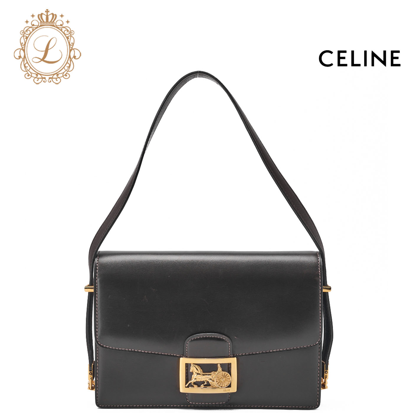 楽天市場】CELINE【セリーヌ】馬車金具 ショルダーバッグ